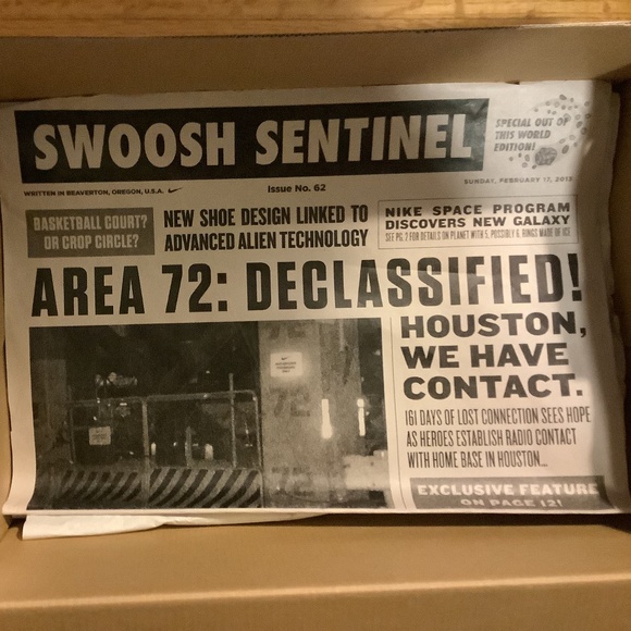 NWT Nike Air Force One Lunar Force 1 Fuse Area 72 Mens Size 10 - Picture 14 of 16